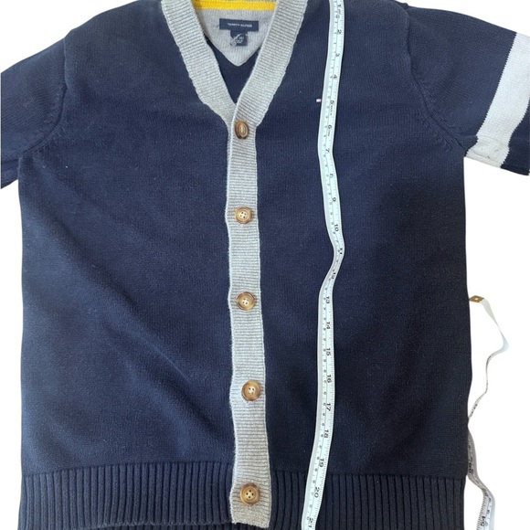 Tommy Hilfiger Women's Navy and Gray Cardigan - Picture 5 of 6